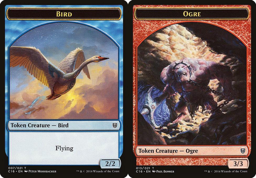 Bird (007) // Ogre (013) Double-Sided Token