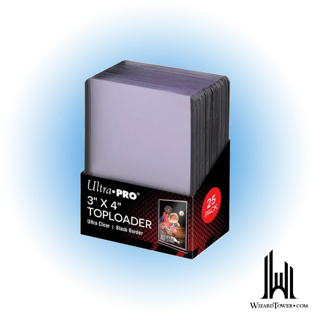 Toploader - Black Border 3" x 4" Pack of 25