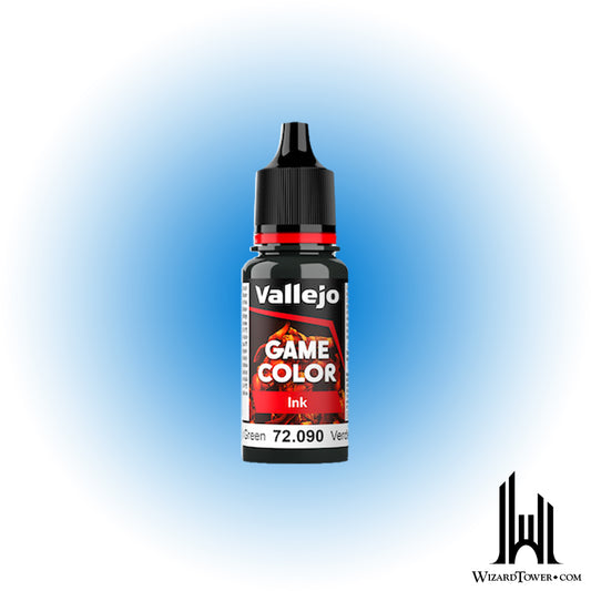 Vallejo Game Color Black Green Ink 090 - 18ml