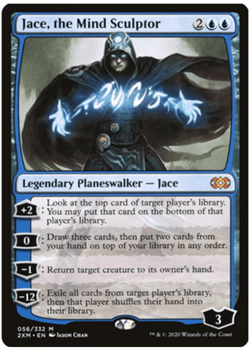 Blanket - MTG Jace, the Mind Sculptor Card Single Sided Fleece Throw 45" x 60"
