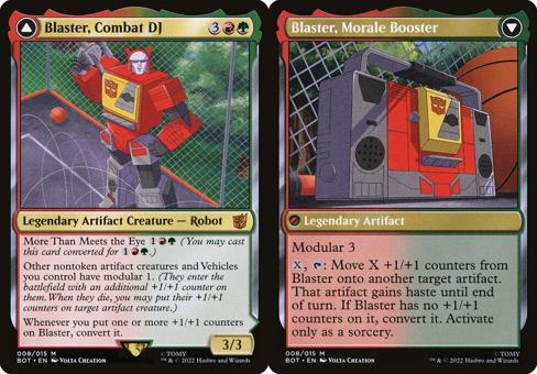 Blaster, Combat DJ // Blaster, Morale Booster (008) - Foil