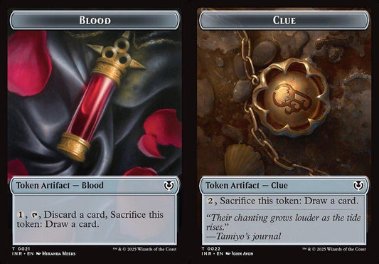 Blood (0021) // Clue (0022) Double-Sided Token