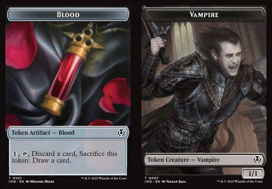 Blood (0021) // Vampire (0007) Double-Sided Token - Foil