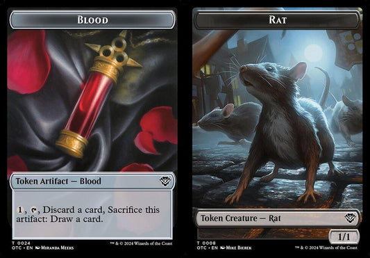 Blood (0024) // Rat (0008) Double-Sided Token