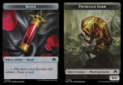 Blood (0029) // Phyrexian Germ (0016) Double-Sided Token - Foil