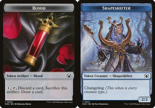 Blood (0032) // Shapeshifter (0012) Double-Sided Token