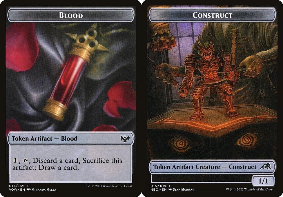 Blood (017) // Construct (015) Double-Sided Token