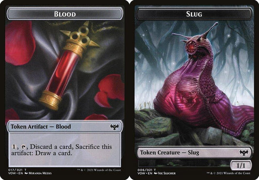 Blood (017) // Slug (006) Double-Sided Token - Foil