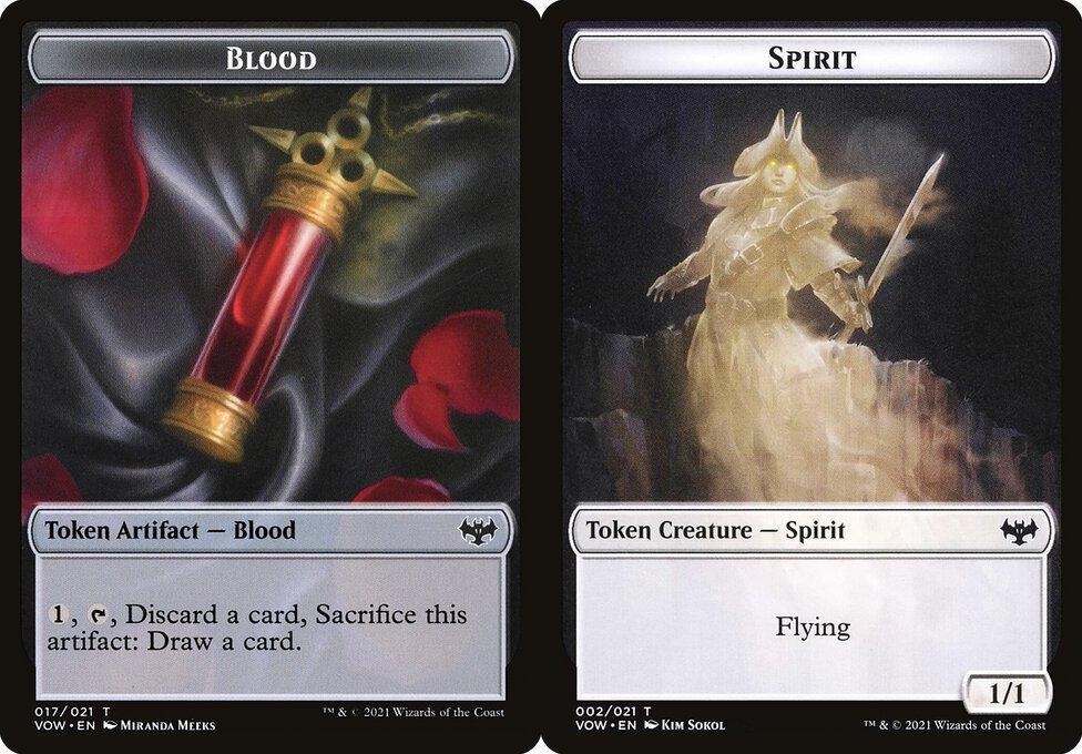 Blood (017) // Spirit (002) Double-Sided Token - Foil