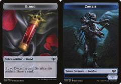 Blood (017) // Zombie (005) Double-Sided Token - Foil