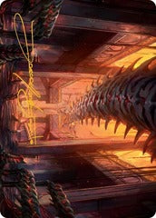 Bloodfell Caves (55/81) Art Card (AMOM) - Gold-Stamped Signature