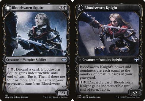 Bloodsworn Squire // Bloodsworn Knight (289) (Showcase)