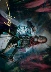 Tergrid, God of Fright (27/81) Art Card (AKHM) - Gold-Stamped Signature