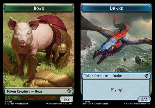 Boar (0016) // Drake (0005) Double-Sided Token