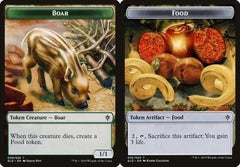 Boar (009) // Food (016) Double-Sided Token - Foil