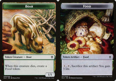 Boar (009) // Food (017) Double-Sided Token - Foil