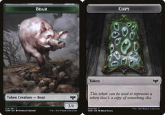Boar (012) // Copy (019) Double-Sided Token - Foil