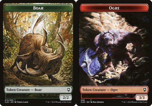 Boar (012) // Ogre (036) Double-Sided Token