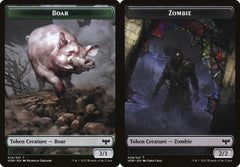 Boar (012) // Zombie (008) Double-Sided Token - Foil