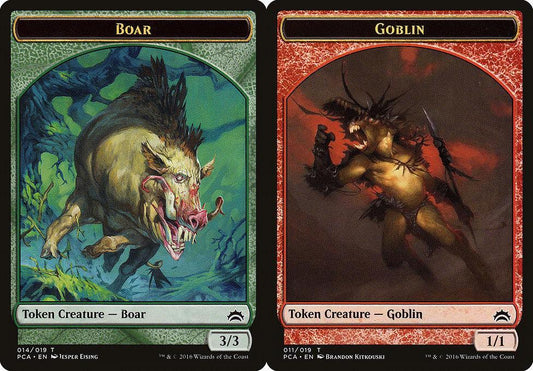 Boar (014) // Goblin (011) Double-Sided Token