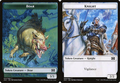 Boar (015) // Knight (005) Double-Sided Token - Foil