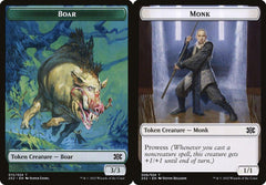 Boar (015) // Monk (006) Double-Sided Token - Foil