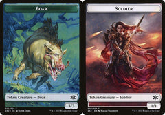 Boar (015) // Soldier (007) Double-Sided Token - Foil