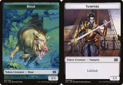 Boar (015) // Vampire (009) Double-Sided Token - Foil