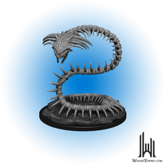 Unpainted Miniature - Dungeons & Dragons - Bone Naga