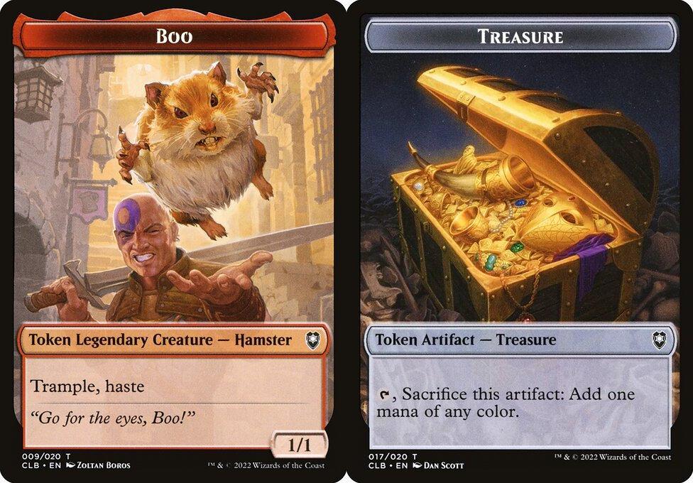 Boo Token (009) // Treasure (017) Double-Sided Token - Foil