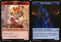 Boo (010) // Dog Illusion (003) Double-Sided Token - Foil