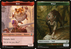 Boo (010) // Wolf (014) Double-Sided Token - Foil