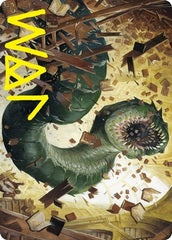 Bookwurm (14/81) Art Card (ASTX) - Gold-Stamped Signature