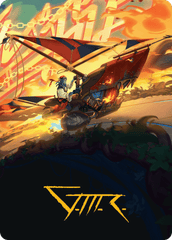 Boosted Sloop (47/54) Art Card (ADFT) - Gold-Stamped Signature