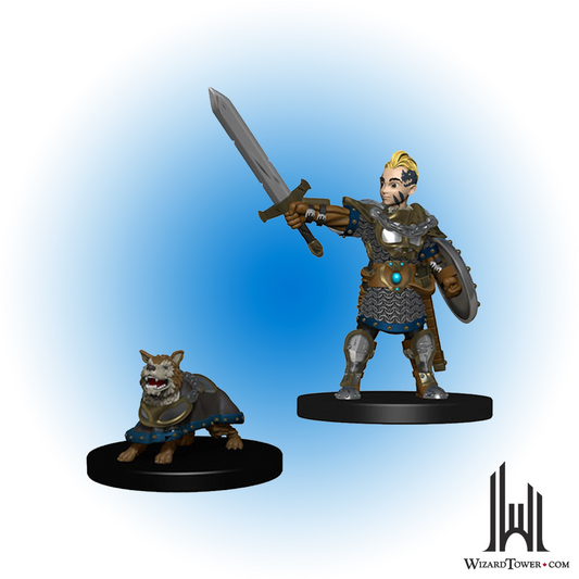 Wardlings Figures - Boy Fighter & Battle Dog