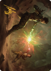 Brotherhood's End (19/81) Art Card (ABRO) - Gold-Stamped Signature