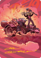 Burner Rocket (41/54) Art Card (ADFT) - Gold-Stamped Signature