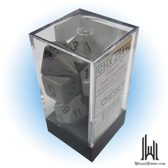 Dice Set - Opaque Dark Grey / Black 7ct