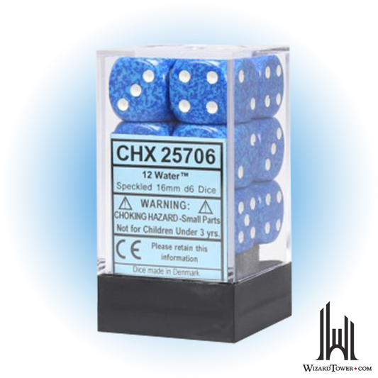 Dice Set - Speckled Water 16mm d6 12ct