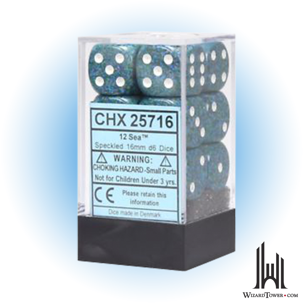 Dice Set - Speckled Sea 16mm d6 12ct