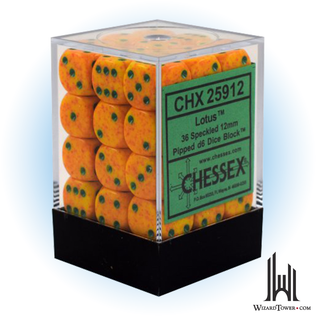 Dice Set - Speckled Lotus 12mm d6 36ct