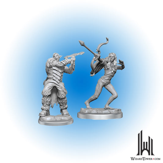 Unpainted Miniature - Critical Role - Ashari Stoneguard and Ashari Skydancer