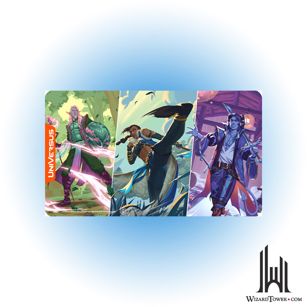 Playmat - Universus Critical Role Heroes of Exandria - Caduceus, Beauregard, Mollymauk
