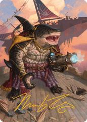 Captain Howler, Sea Scourge (04/54) Art Card (ADFT) - Gold-Stamped Signature