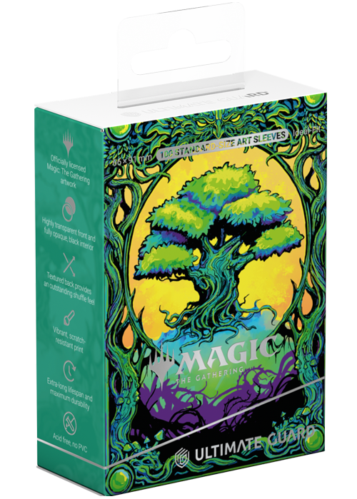 Card Game Deck Protectors - Mana Token Forest 100ct