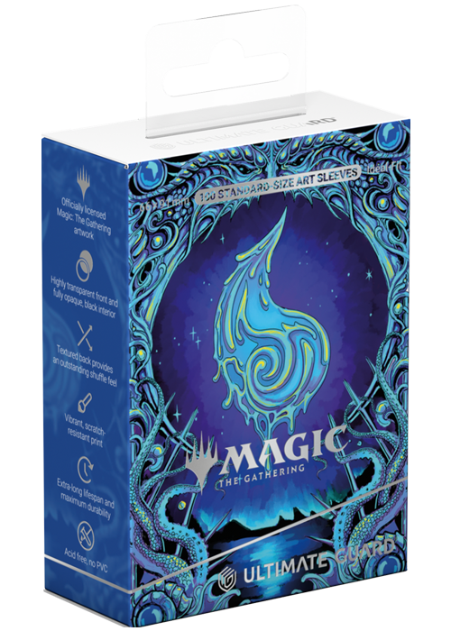 Card Game Deck Protectors - Mana Token Island 100ct