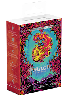 Card Game Deck Protectors - Mana Token Mountain 100ct