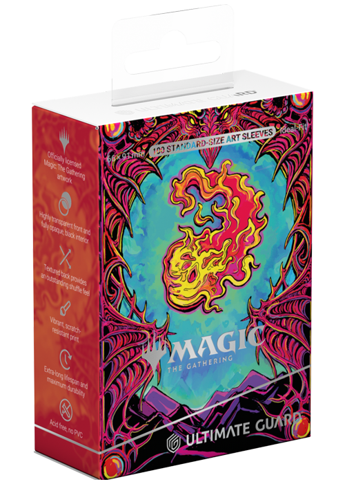 Card Game Deck Protectors - Mana Token Mountain 100ct