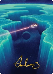 Cascading Cataracts (50/54) Art Card (AEOE) - Gold-Stamped Signature