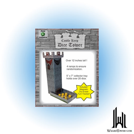 Dice Tower - Castle Keep With Magnetic Turn Tracker